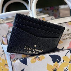 Kate Spade Staci Small Slim Card Holder Black